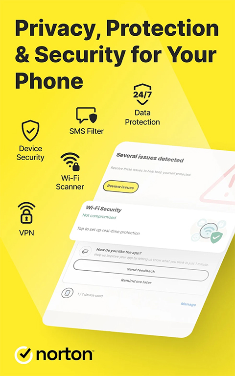 诺顿手机杀毒软件(Norton 360)