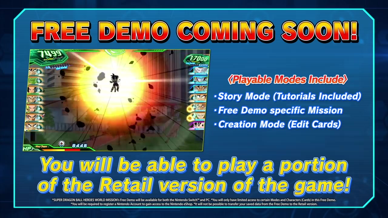 超级龙珠英雄世界任务游戏免费版Demo试玩版 v1.0