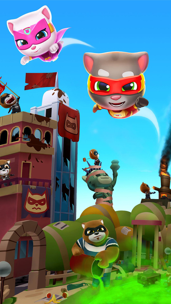 汤姆猫英雄跑酷国服版(Talking Tom Hero Dash)