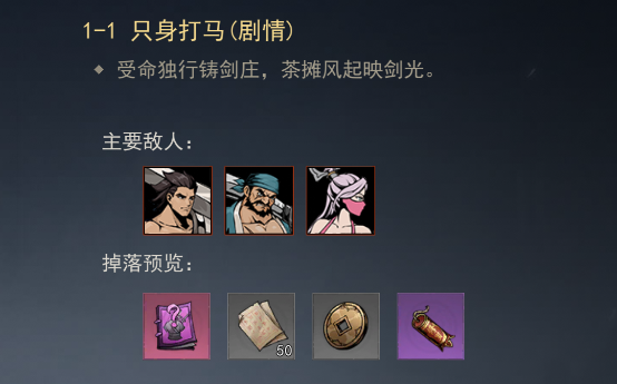 只身打马剧情场景