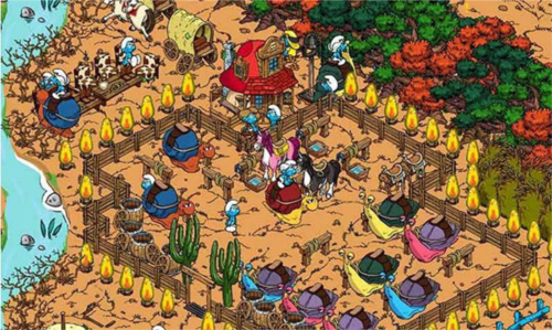 蓝精灵村庄游戏截图9