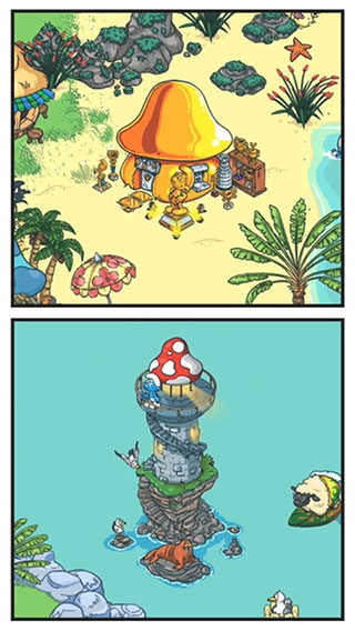 蓝精灵村庄游戏截图4