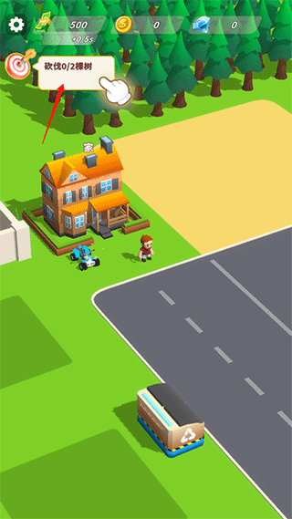 木材经理新手任务：砍伐树木