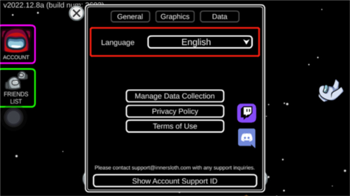 太空杀怎么设置中文3