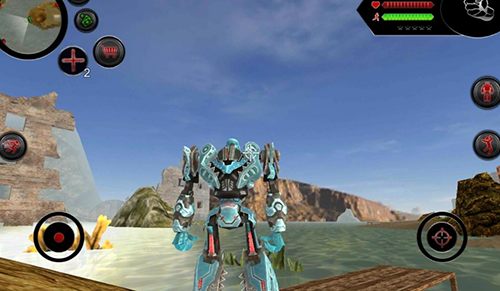 变形鲨鱼机器人游戏