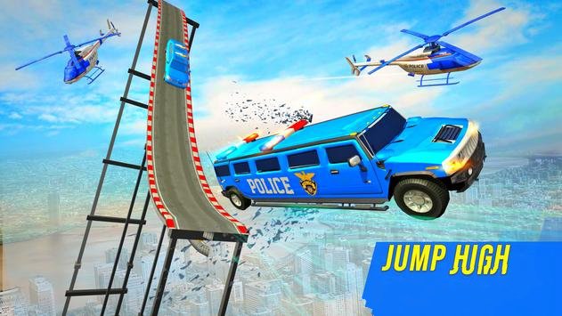 美国警察豪华轿车坡道特技游戏官方版