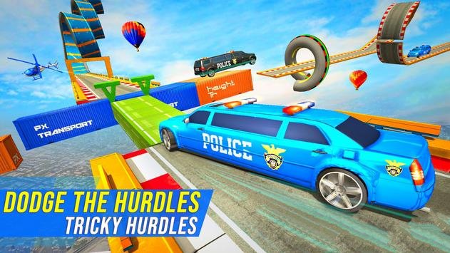 美国警察豪华轿车坡道特技游戏官方版