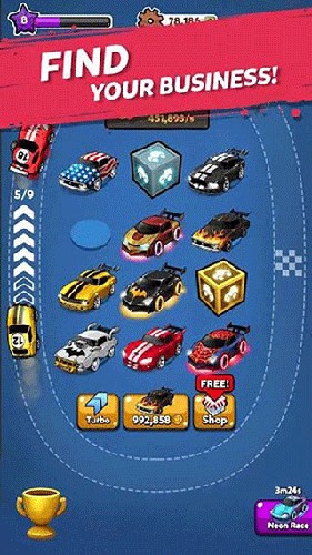 合成赛车赚钱的游戏