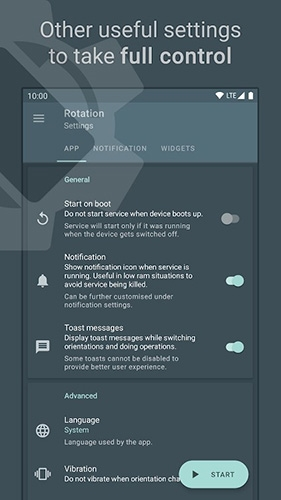 rotation强制横屏app软件功能