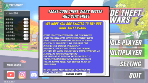 沙盒模拟器盗贼战争7723内置作弊菜单图片1