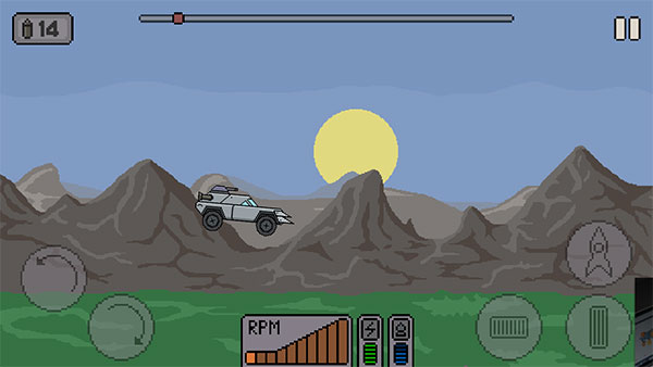 太空僵尸赛车操作界面示例