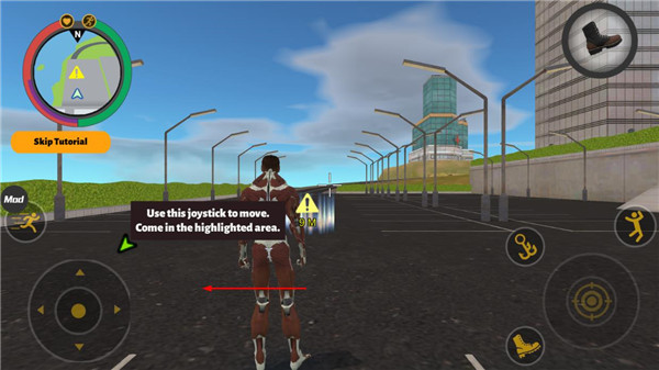 角色移动操作示意图