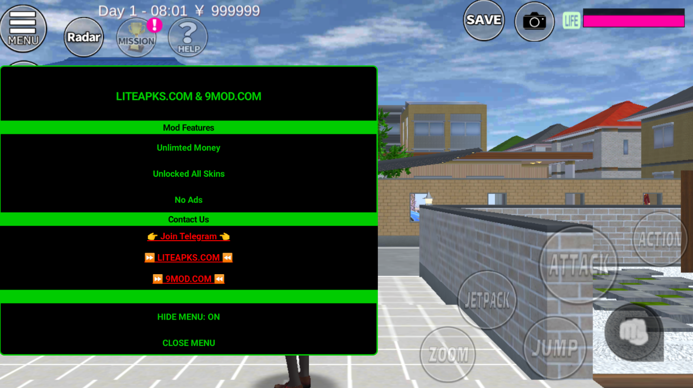 樱花校园模拟器游戏画面