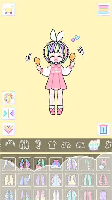 缤纷女孩换装游戏
