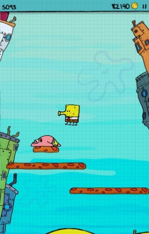 涂鸦跳跃海绵宝宝版